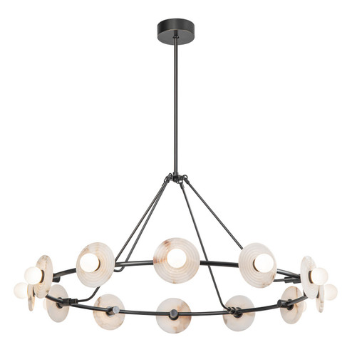 Dahlia LED Chandelier in Urban Bronze/Alabaster (452|CH346046UBARUNV)