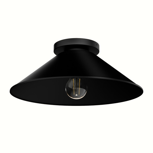 Skyflow One Light Outdoor Flush Mount in Matte Black (47|46022)