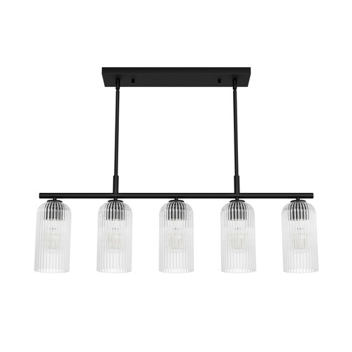 Beverly Glen Five Light Chandelier in Matte Black (47|13232)