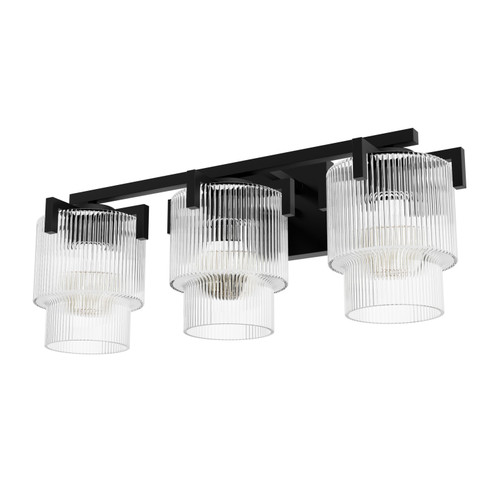 Ontario Three Light Bathroom Vanity in Matte Black (47|13155)