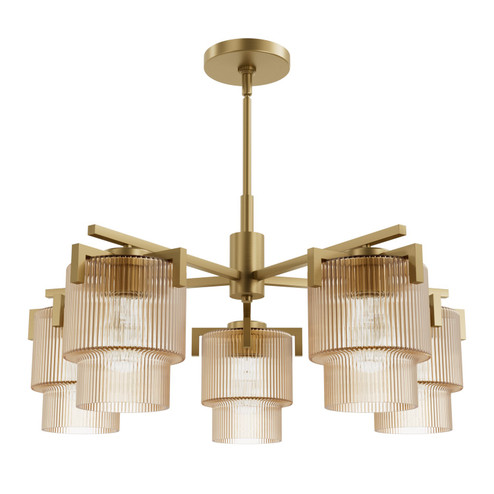 Ontario Five Light Chandelier in Luxe Gold (47|13138)