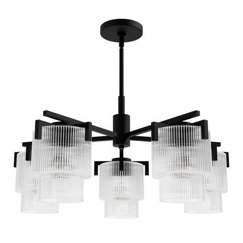 Ontario Five Light Chandelier in Matte Black (47|13137)