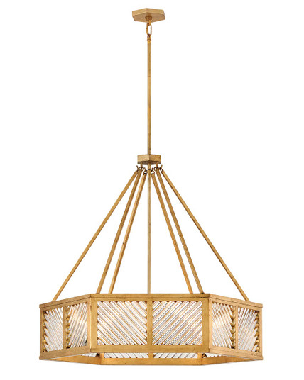 Sura LED Chandelier in Distressed Brass (13|47466DA)