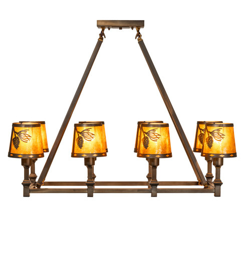 Balsam Pine Eight Light Chandelier in Antique Copper (57|279197)