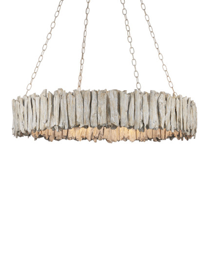Driftwood Eight Light Chandelier in Whitewash (142|90001249)