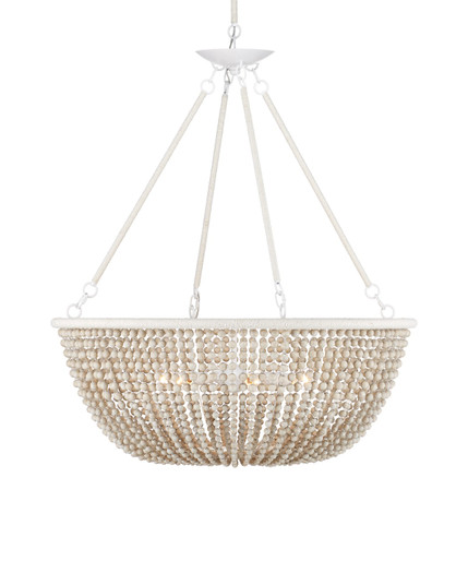 Wychwood Chandelier Six Light Chandelier in Sugar White / Sandstone / White (142|90001240)