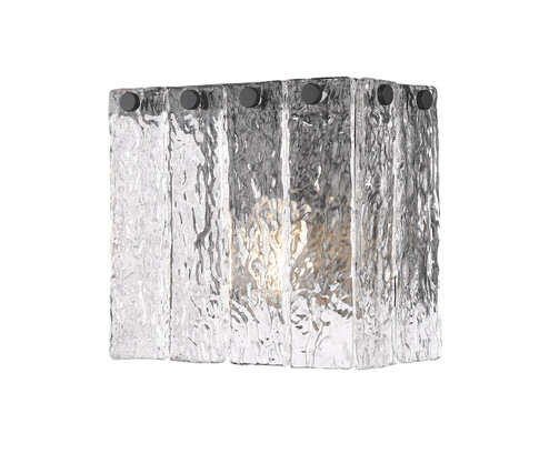 Glacier One Light Wall Sconce in Matte Black (224|19431SMB)