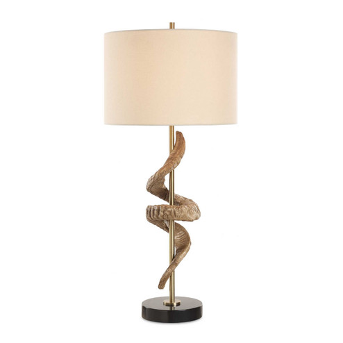 Rams One Light Table Lamp in Antique Brass (52|30456)