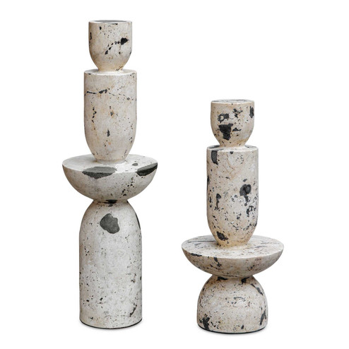 Nouveau Sculptures Set/2 in Natural White (52|17124)