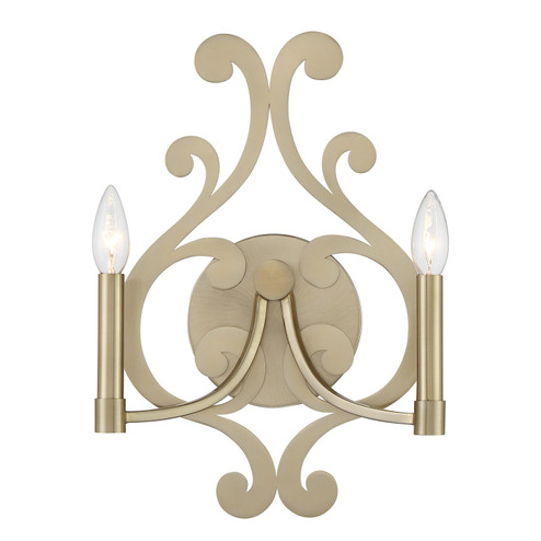 Lombard Two Light Wall Sconce in Noble Brass (51|960942127)