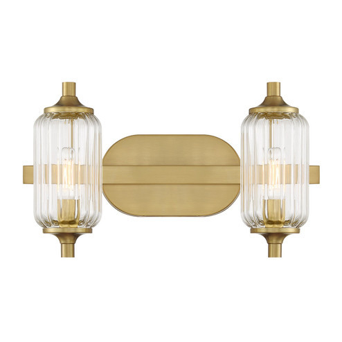 Holton Two Light Bathroom Vanity in Warm Brass (51|830242322)