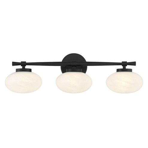 Barrow Three Light Bathroom Vanity in Matte Black (51|810503BK)