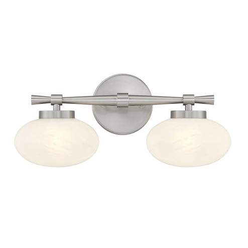 Barrow Two Light Bathroom Vanity in Satin Nickel (51|810502SN) Barrow Two Light Bathroom Vanity in Satin Nickel (51|810502SN)