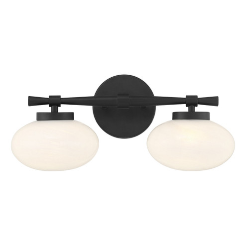 Barrow Two Light Bathroom Vanity in Matte Black (51|810502BK)
