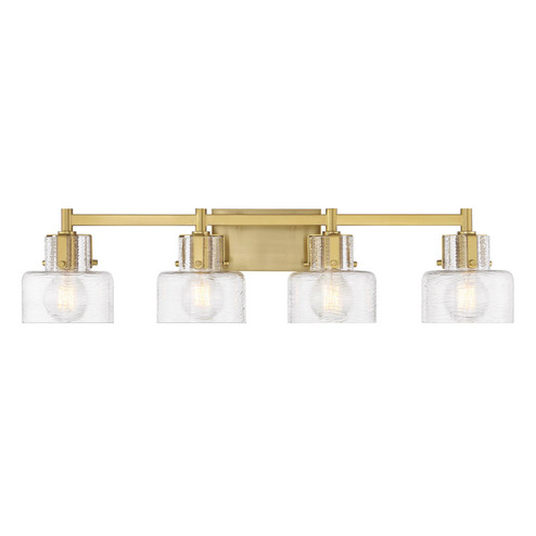 Dover Four Light Bathroom Vanity in Warm Brass (51|810304322)