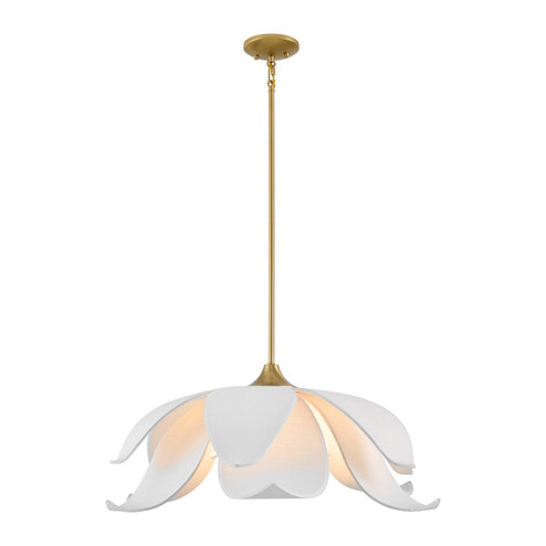 Elsie Six Light Pendant in Warm Brass (51|771626322)