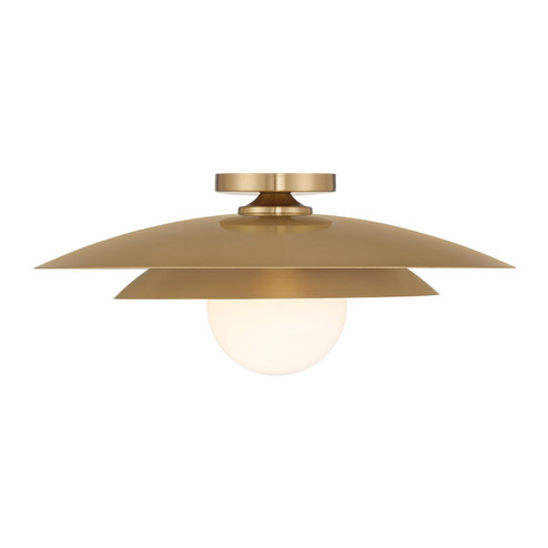 Sherrer One Light Semi-Flush Mount in Warm Brass (51|655641322)