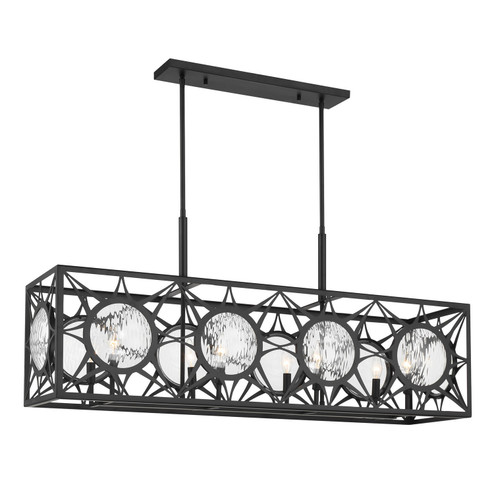 Balfour Eight Light Linear Chandelier in Matte Black (51|15066889)