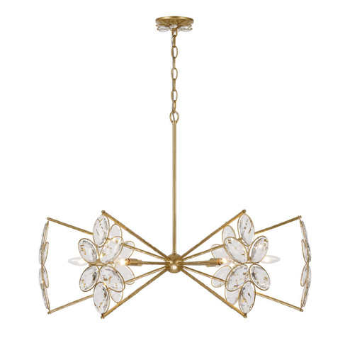 Marbella Six Light Chandelier in Gold Shimmer (51|145296221)