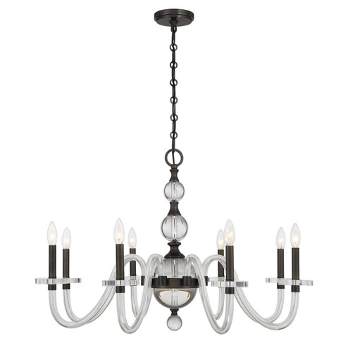 Aragon Eight Light Chandelier in Mediterranean Bronze (51|14278815)