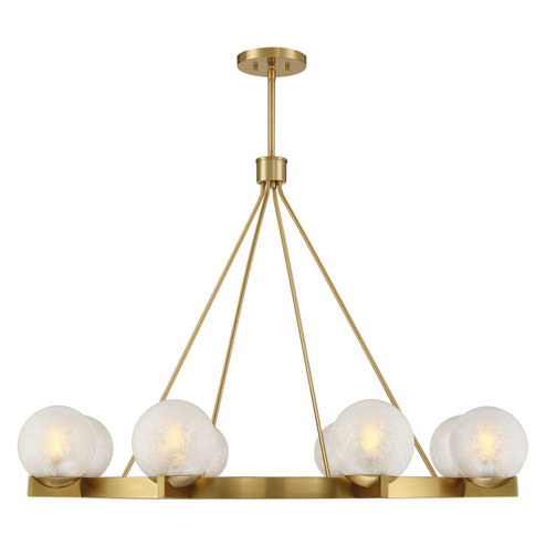 Darien Eight Light Chandelier in Warm Brass (51|110158322)
