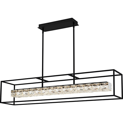 Dazzle LED Linear Chandelier in Matte Black (10|PCDZ148MBK)