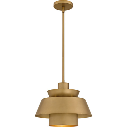Lumi One Light Pendant in Brushed Weathered Brass (10|LMI1814BWS)