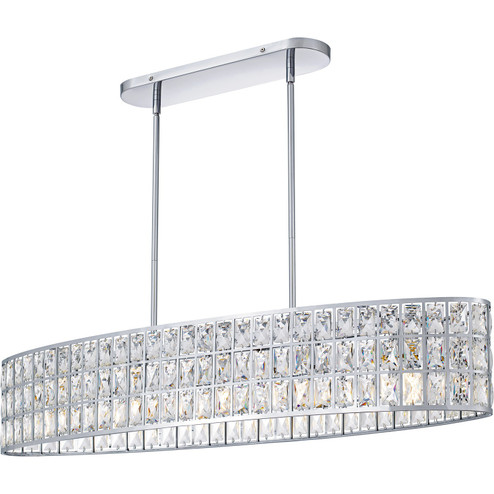 Gibson Five Light Linear Chandelier in Polished Chrome (10|GIB542C)