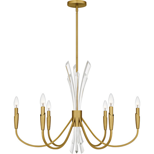 Cecily Six Light Chandelier in Brushed Gold (10|CCY5032BRG)