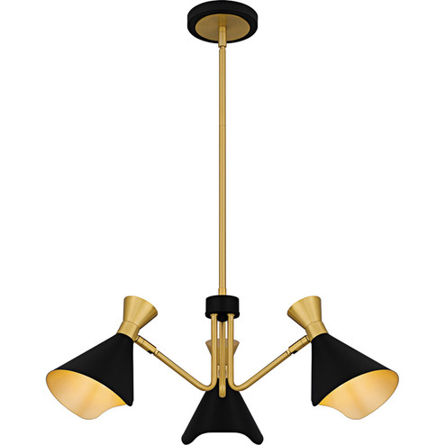 Arden Three Light Chandelier in Matte Black (10|ADN5026MBK)