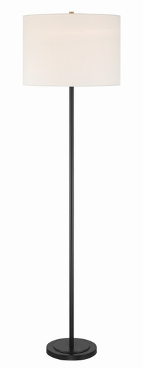 Jones One Light Floor Lamp in Flat Black (46|87010FBF)
