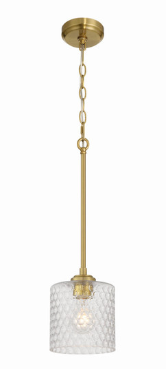 Claire One Light Mini Pendant in Satin Brass (46|60591SB)