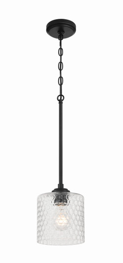 Claire One Light Mini Pendant in Flat Black (46|60591FB)