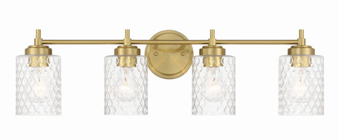 Claire Four Light Vanity in Satin Brass (46|60504SB)