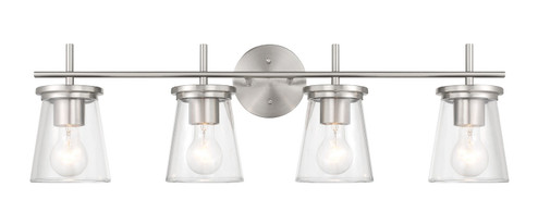 Connell Four Light Vanity in Brushed Polished Nickel (46|60404BNK)