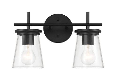 Connell Two Light Vanity in Flat Black (46|60402FB)