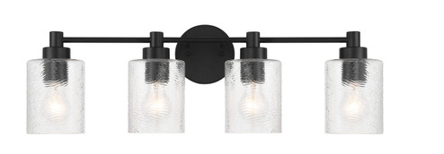 Lyndsey Four Light Vanity in Flat Black (46|60204FB)