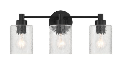 Lyndsey Three Light Vanity in Flat Black (46|60203FB)