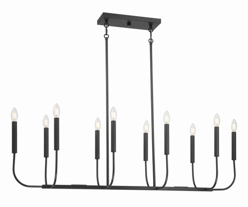 Traci Ten Light Island Pendant in Flat Black (46|59870FB)