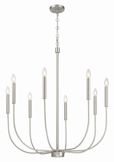 Traci Eight Light Chandelier in Brushed Polished Nickel (46|59828BNK)