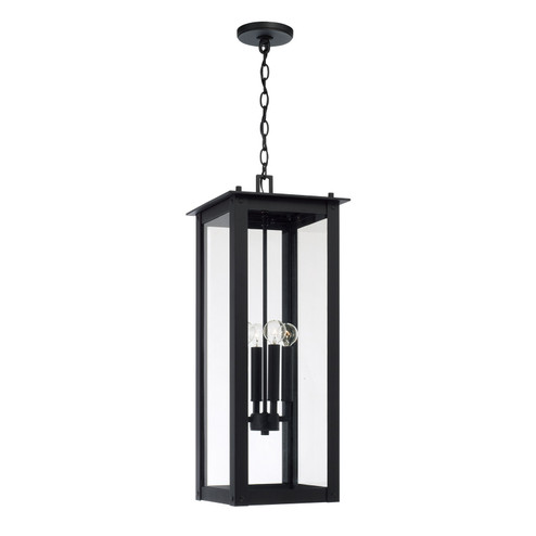 Hunt Four Light Outdoor Hanging Lantern in Black (65|934644BK)