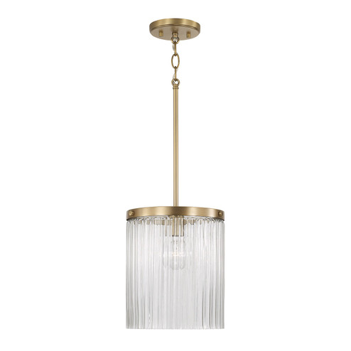 Vaughn One Light Pendant in Aged Brass (65|356211AD)