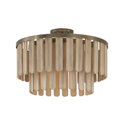 Jada One Light Semi Flush Mount in Dark Brass (65|255611DR)