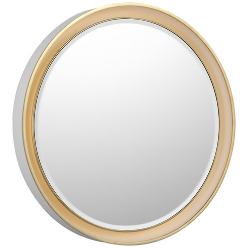 Tricia LED Mirror in Matte White and Gild (268|TOB2960WHTG)