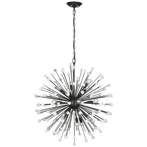 Lys LED Chandelier in Hand-Rubbed Antique Brass and Alabaster (268|SK5731HABALB)