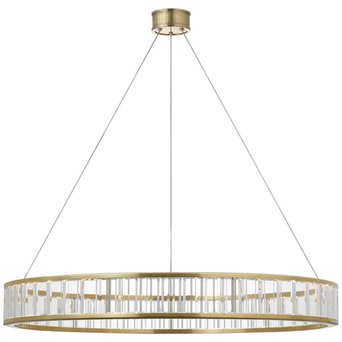 Iterna LED Chandelier in Antique-Burnished Brass (268|CHC5801ABCG)