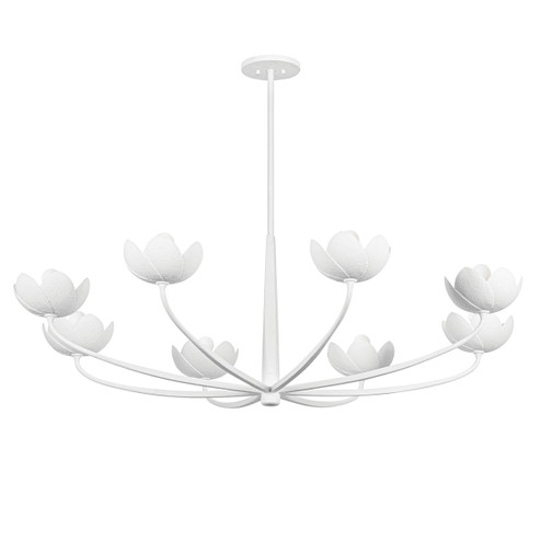 Arcata Eight Light Chandelier in Gesso White (67|F2048GSW)