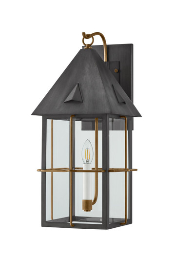 Toby One Light Wall Sconce in Patina Brass (67|B6623PBRGRA)
