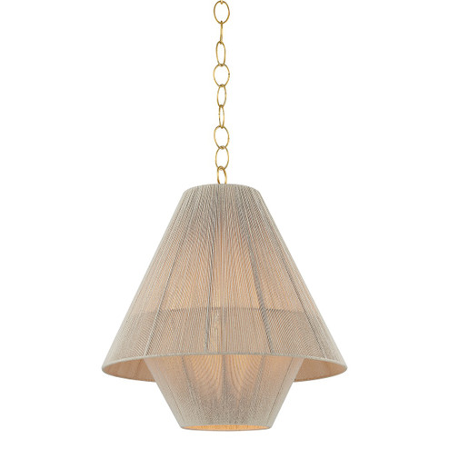 Eleanor One Light Pendant in Aged Brass (428|H988701SAGB)