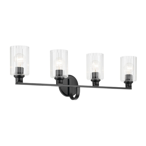 Gioe Four Light Bath in Black (12|55227BKFLU)